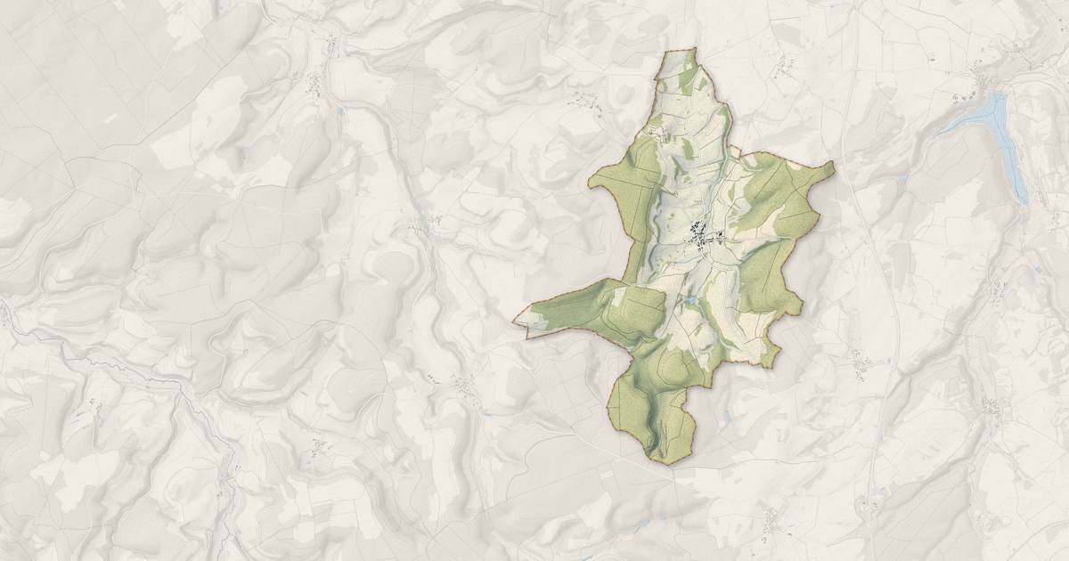 Portrait cartographique de Voisines : relief, eau, forêts, bâti et voies, calculés à partir des données de l'IGN