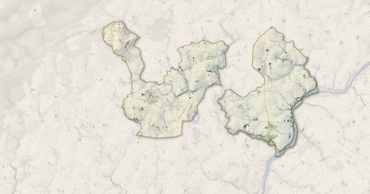 Portrait cartographique de Alexain : relief, eau, forêts, bâti et voies, calculés à partir des données de l'IGN