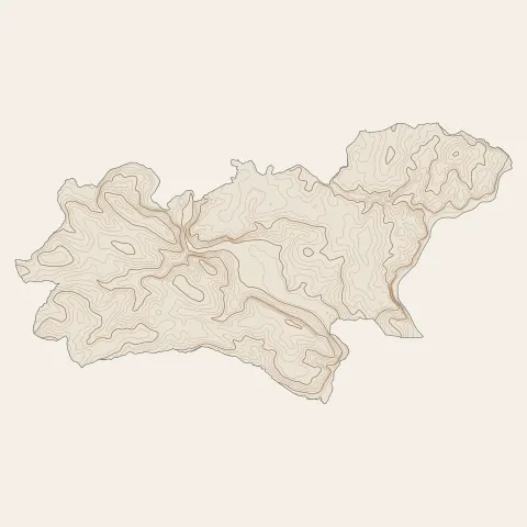 Andouillé : courbes de niveau