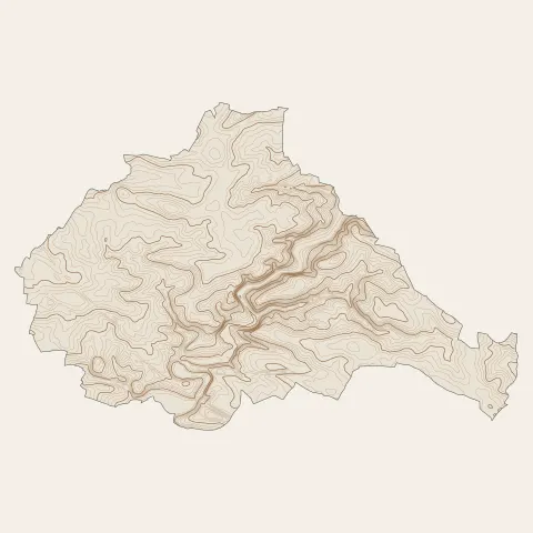 Argentré : courbes de niveau