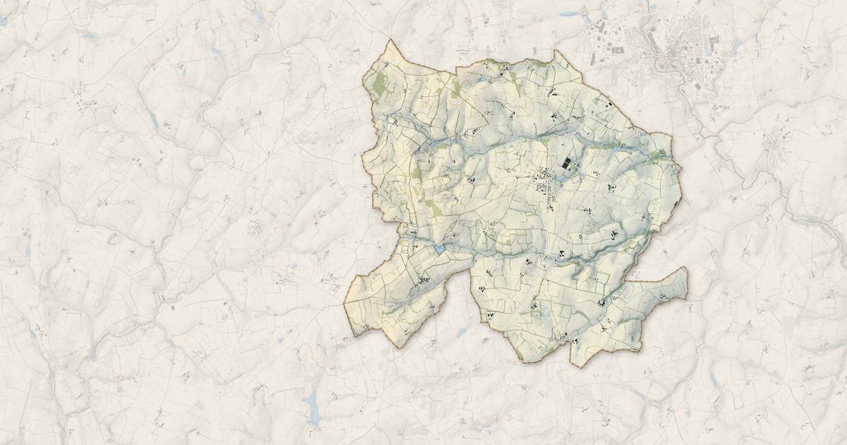 Portrait cartographique de Colombiers-du-Plessis : relief, eau, forêts, bâti et voies, calculés à partir des données de l'IGN