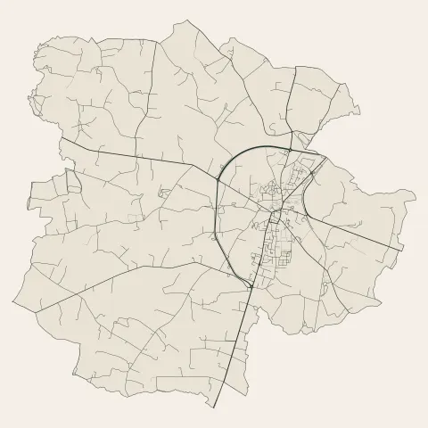 Cossé-le-Vivien : voies