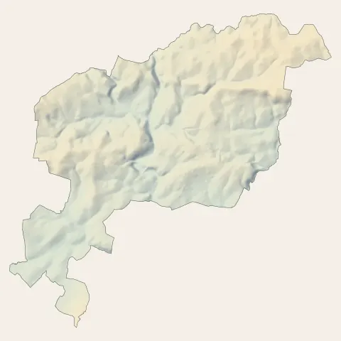 Ernée : relief