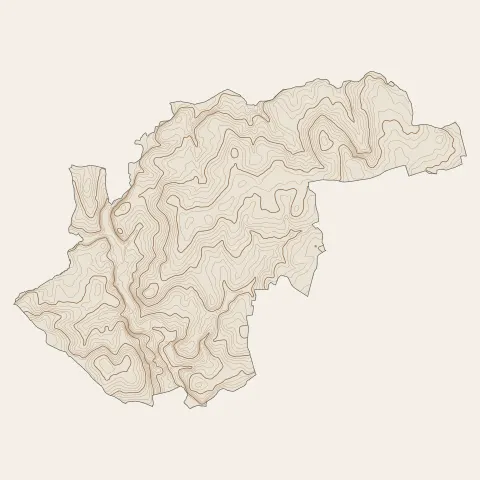 Gorron : courbes de niveau