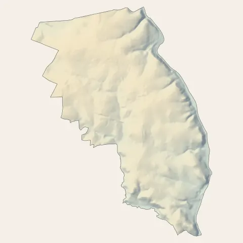 L'Huisserie : relief