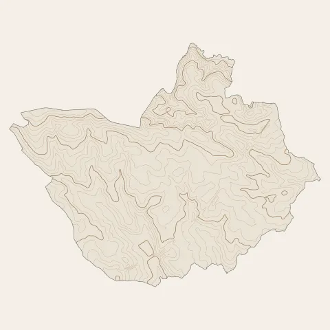 Loiron-Ruillé : courbes de niveau