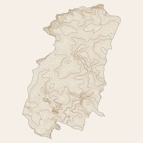 Louverné : courbes de niveau