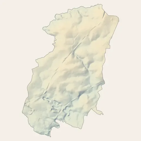 Louverné : relief