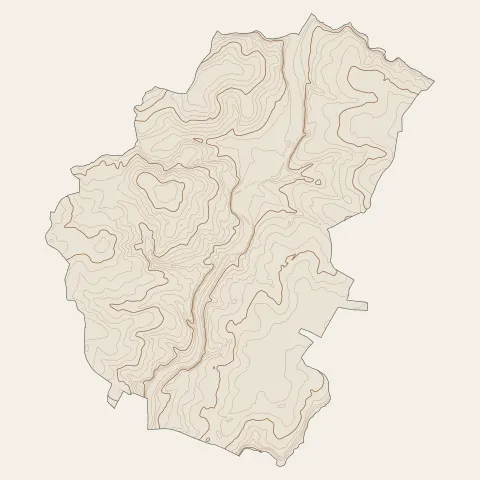 Mayenne : courbes de niveau