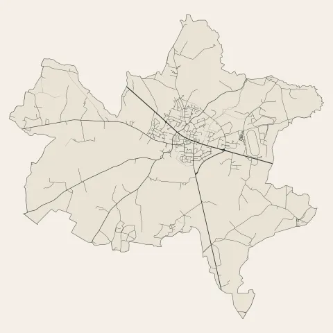 Meslay-du-Maine : voies