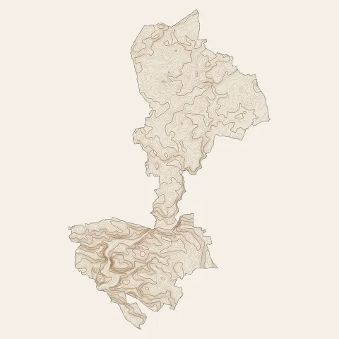 Montsûrs : courbes de niveau