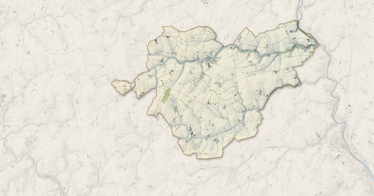 Portrait cartographique de Le Pas : relief, eau, forêts, bâti et voies, calculés à partir des données de l'IGN