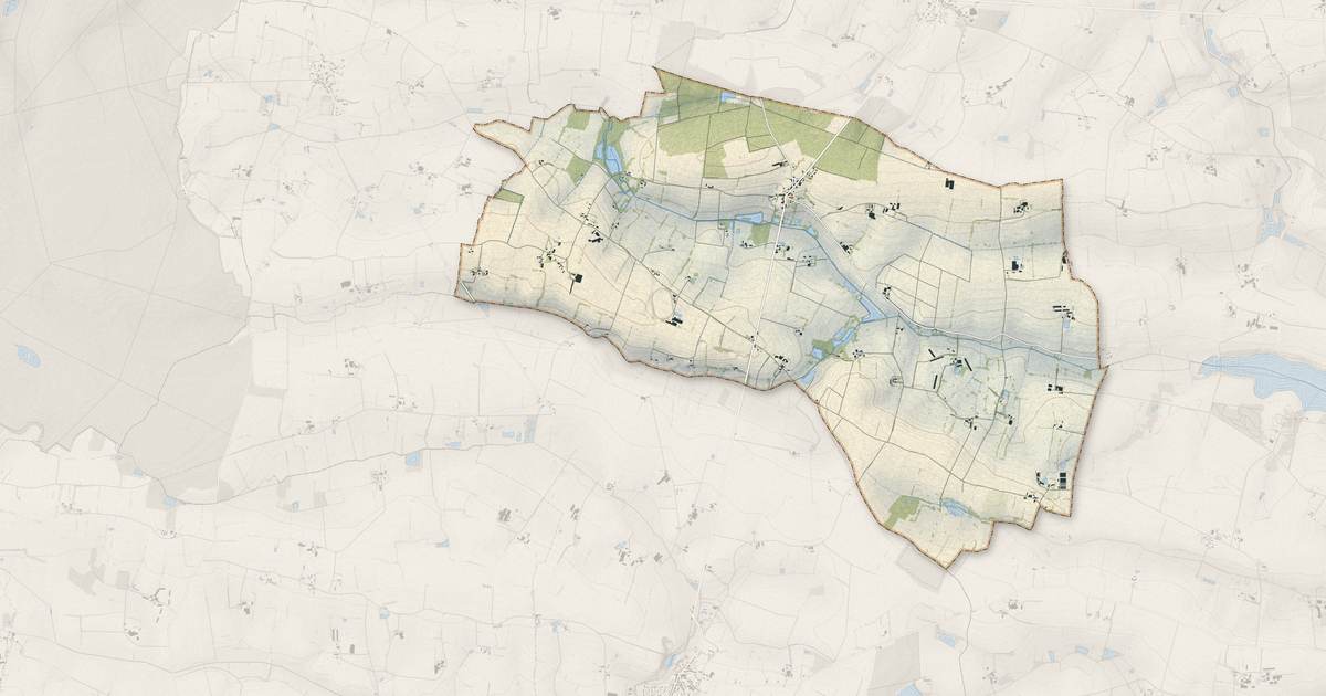 Portrait cartographique de Saint-Michel-de-la-Roë : relief, eau, forêts, bâti et voies, calculés à partir des données de l'IGN