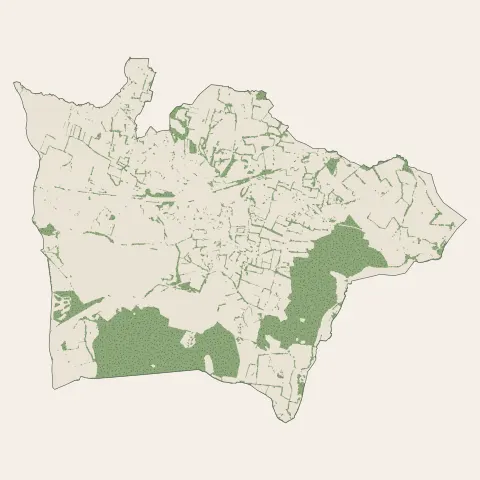 Saint-Pierre-la-Cour : bois, forêts et landes