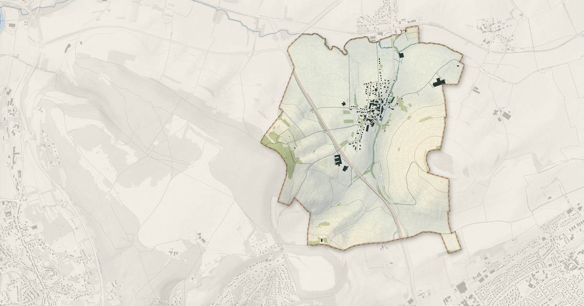 Portrait cartographique de Agincourt : relief, eau, forêts, bâti et voies, calculés à partir des données de l'IGN