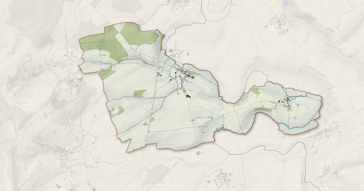 Portrait cartographique de Arraye-et-Han : relief, eau, forêts, bâti et voies, calculés à partir des données de l'IGN