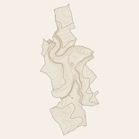 Auboué : courbes de niveau