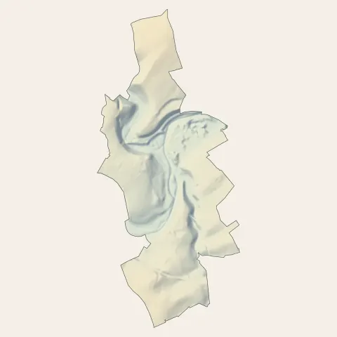 Auboué : relief