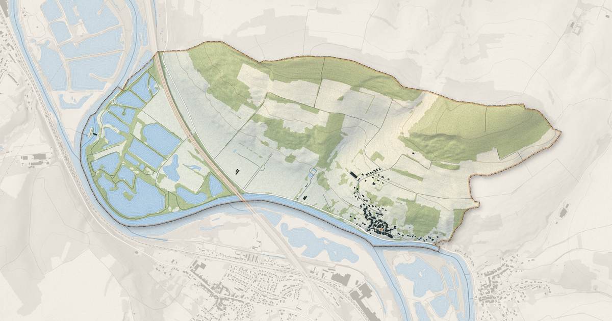 Portrait cartographique de Autreville-sur-Moselle : relief, eau, forêts, bâti et voies, calculés à partir des données de l'IGN