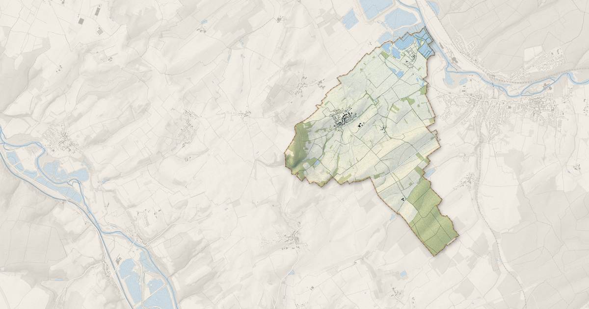 Portrait cartographique de Barbonville : relief, eau, forêts, bâti et voies, calculés à partir des données de l'IGN