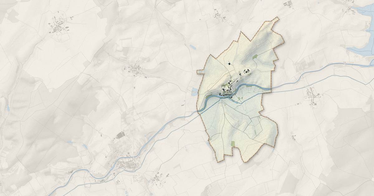 Portrait cartographique de Bauzemont : relief, eau, forêts, bâti et voies, calculés à partir des données de l'IGN