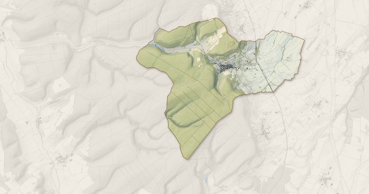 Portrait cartographique de Blénod-lès-Toul : relief, eau, forêts, bâti et voies, calculés à partir des données de l'IGN