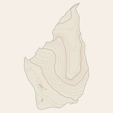 Bouxières-aux-Dames : courbes de niveau