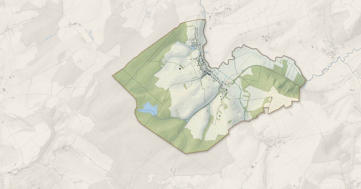 Portrait cartographique de Brin-sur-Seille : relief, eau, forêts, bâti et voies, calculés à partir des données de l'IGN