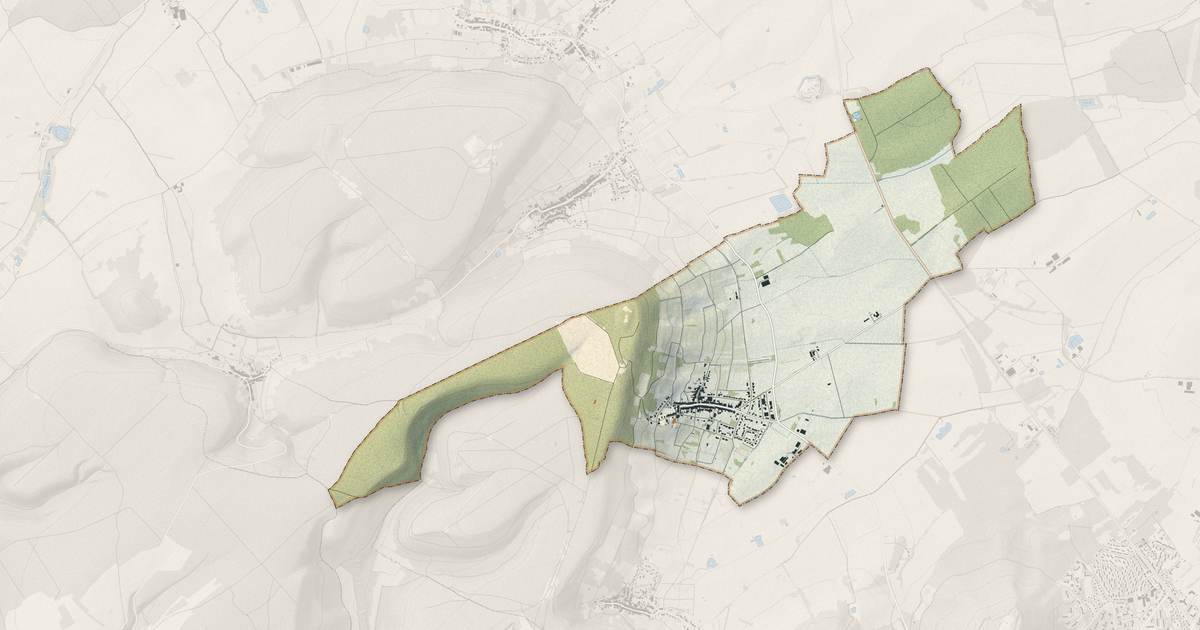 Portrait cartographique de Bruley : relief, eau, forêts, bâti et voies, calculés à partir des données de l'IGN