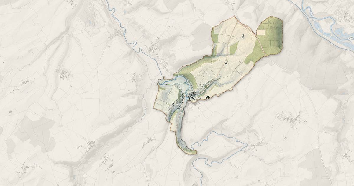 Portrait cartographique de Ceintrey : relief, eau, forêts, bâti et voies, calculés à partir des données de l'IGN