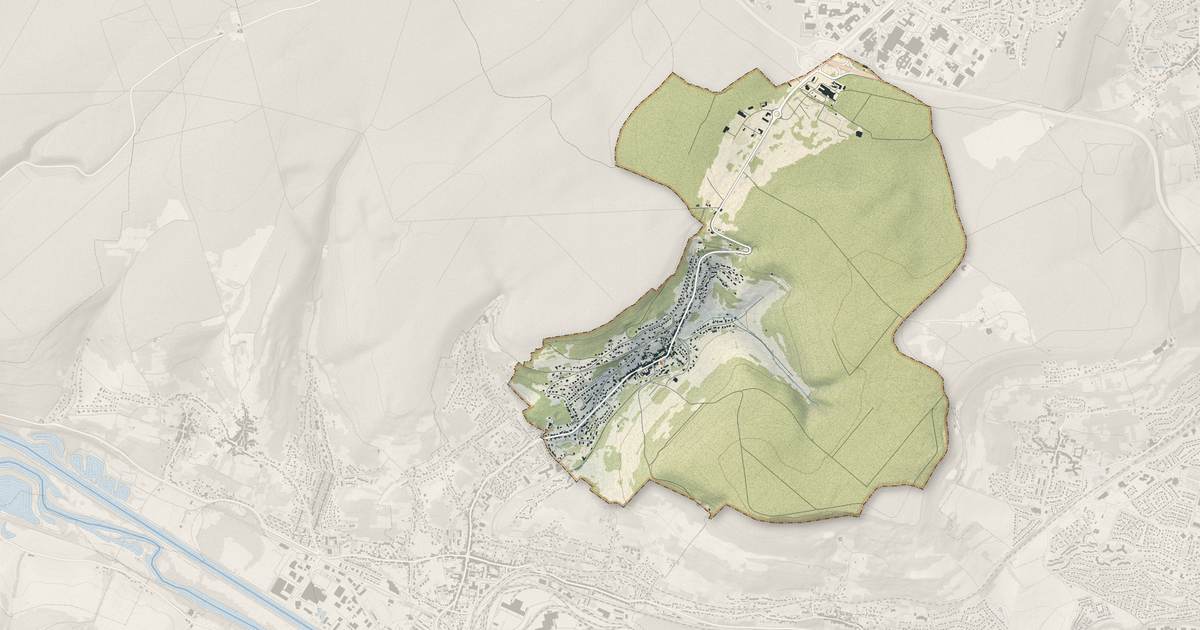 Portrait cartographique de Chavigny : relief, eau, forêts, bâti et voies, calculés à partir des données de l'IGN