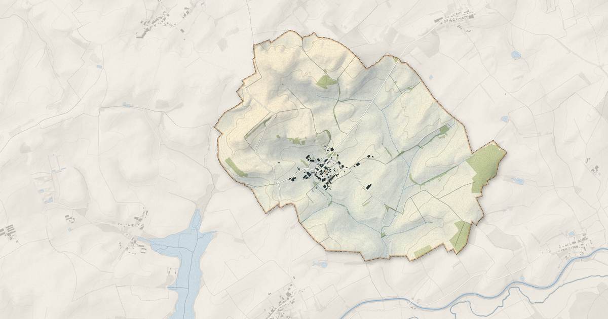 Portrait cartographique de Coincourt : relief, eau, forêts, bâti et voies, calculés à partir des données de l'IGN