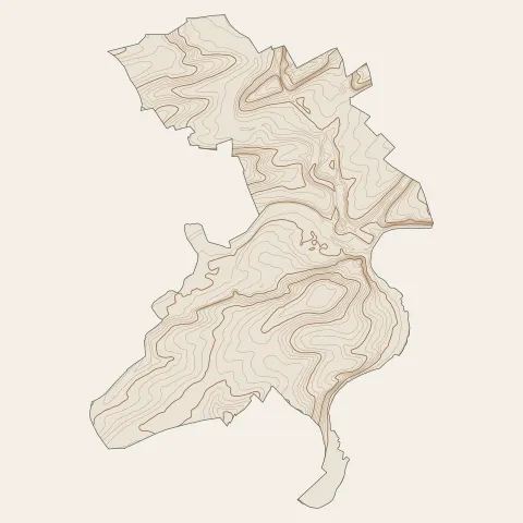 Conflans-en-Jarnisy : courbes de niveau
