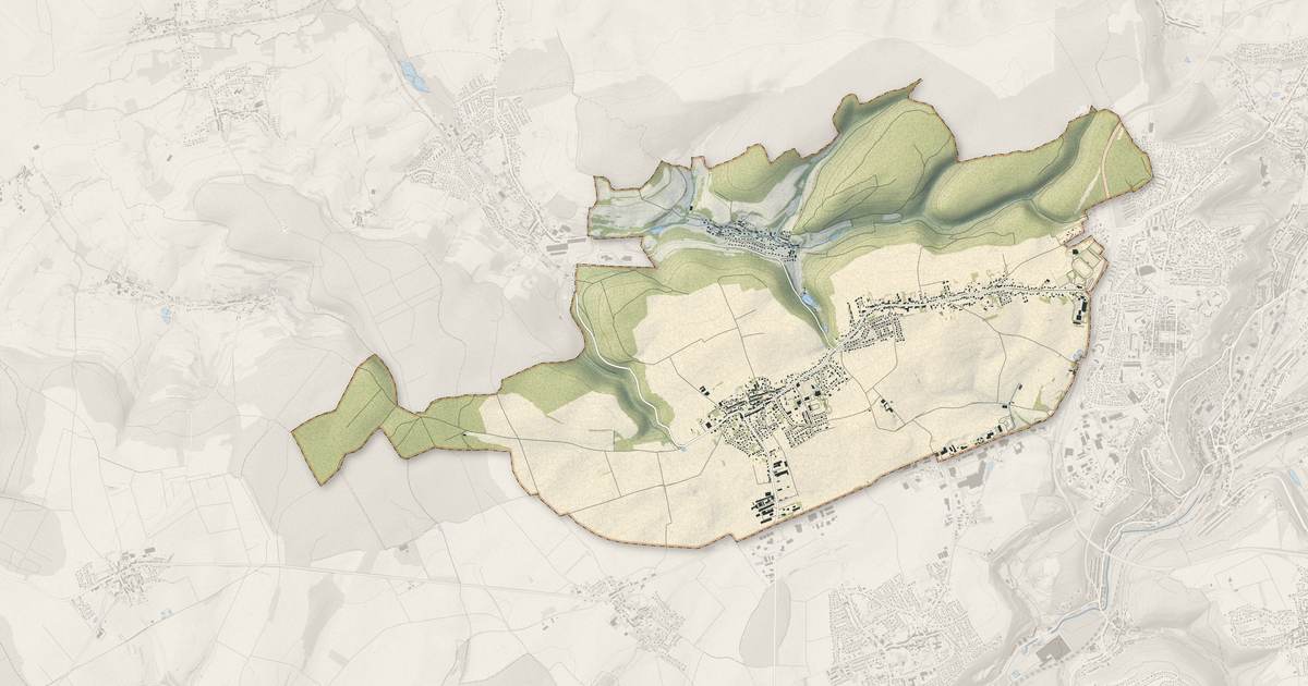 Portrait cartographique de Cosnes-et-Romain : relief, eau, forêts, bâti et voies, calculés à partir des données de l'IGN
