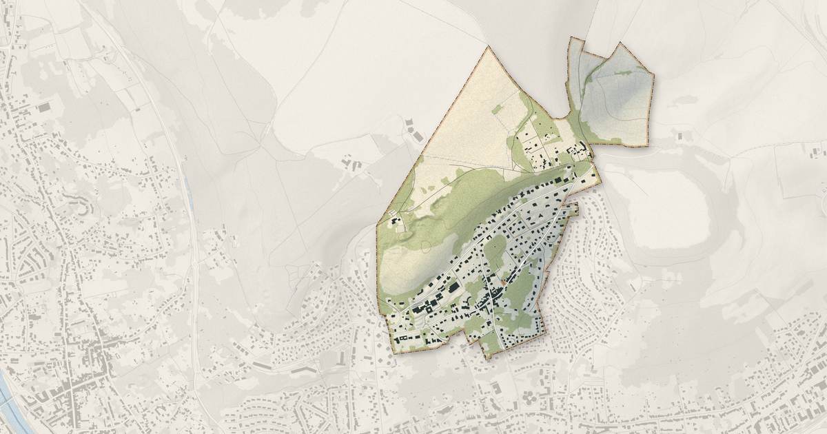 Portrait cartographique de Dommartemont : relief, eau, forêts, bâti et voies, calculés à partir des données de l'IGN