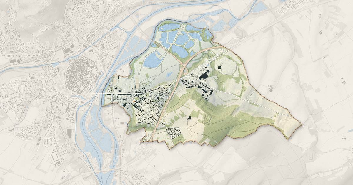 Portrait cartographique de Dommartin-lès-Toul : relief, eau, forêts, bâti et voies, calculés à partir des données de l'IGN