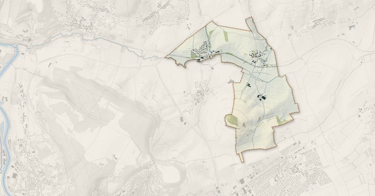 Portrait cartographique de Dommartin-sous-Amance : relief, eau, forêts, bâti et voies, calculés à partir des données de l'IGN