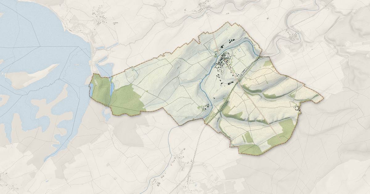 Portrait cartographique de Essey-et-Maizerais : relief, eau, forêts, bâti et voies, calculés à partir des données de l'IGN