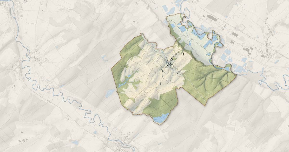 Portrait cartographique de Fraimbois : relief, eau, forêts, bâti et voies, calculés à partir des données de l'IGN