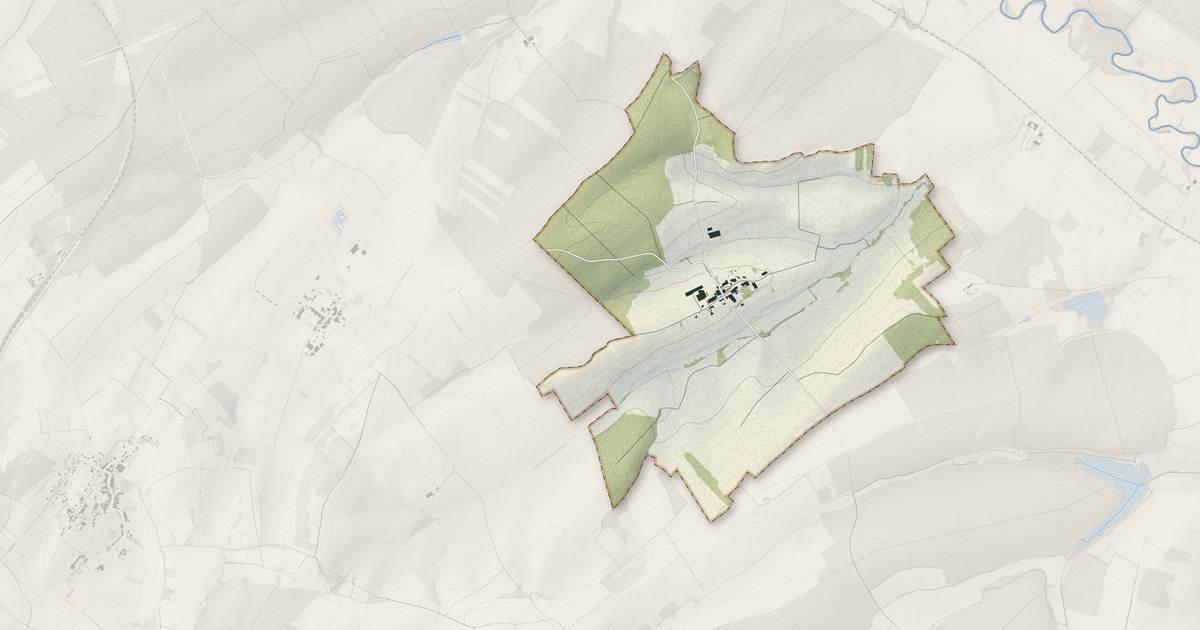Portrait cartographique de Franconville : relief, eau, forêts, bâti et voies, calculés à partir des données de l'IGN