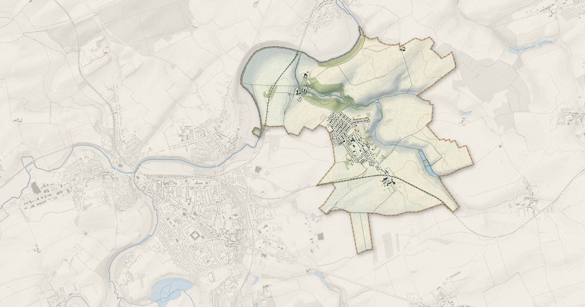 Portrait cartographique de Giraumont : relief, eau, forêts, bâti et voies, calculés à partir des données de l'IGN