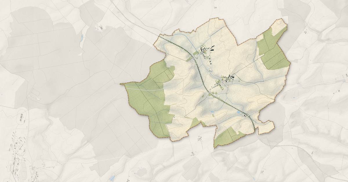 Portrait cartographique de Gondrecourt-Aix : relief, eau, forêts, bâti et voies, calculés à partir des données de l'IGN