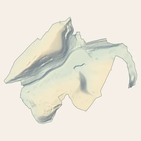 Herserange : relief