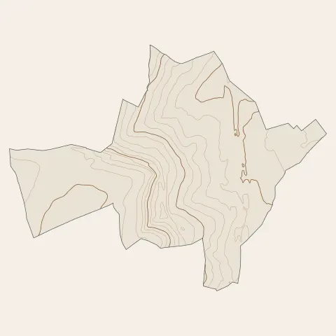 Houdemont : courbes de niveau