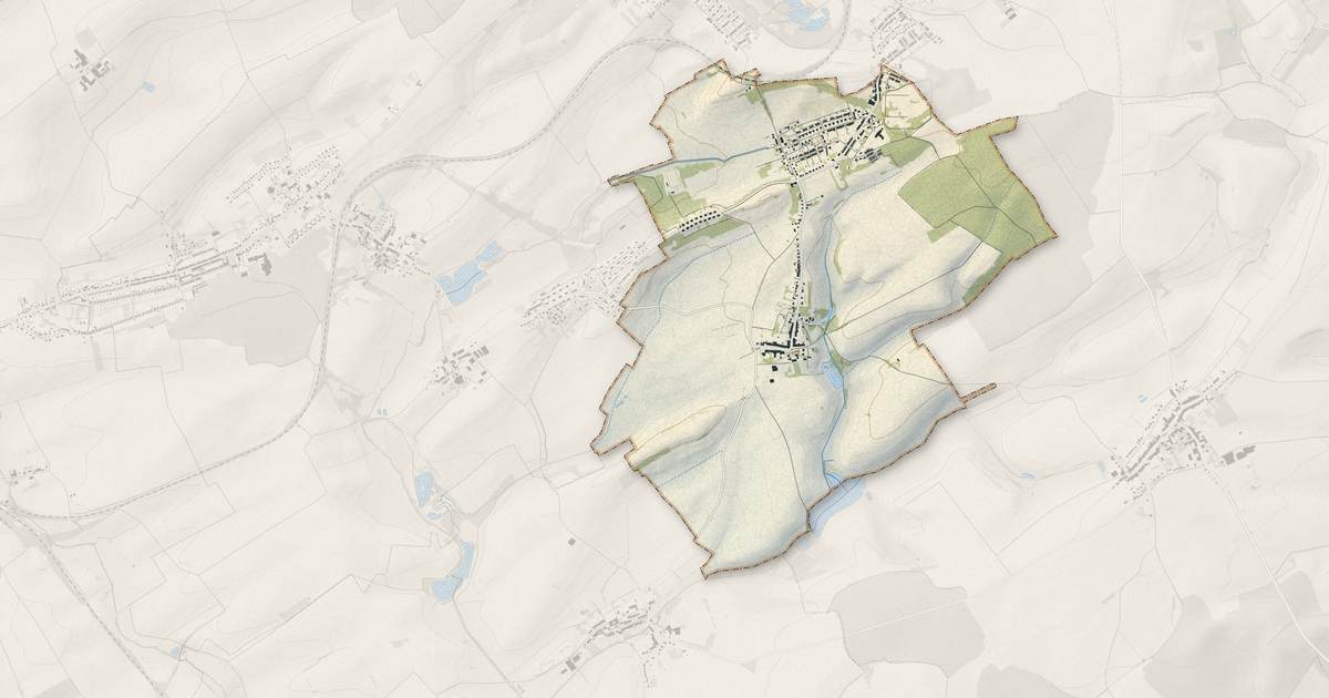 Portrait cartographique de Joudreville : relief, eau, forêts, bâti et voies, calculés à partir des données de l'IGN