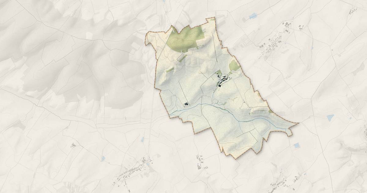 Portrait cartographique de Juvrecourt : relief, eau, forêts, bâti et voies, calculés à partir des données de l'IGN