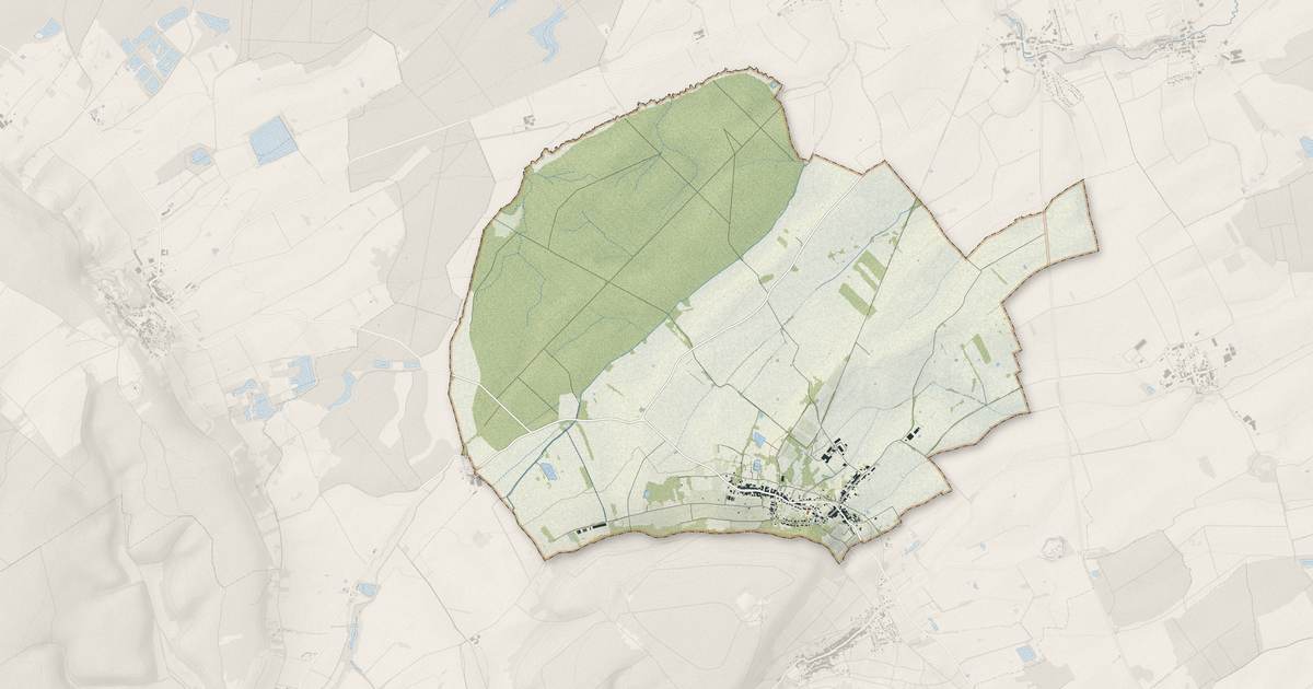 Portrait cartographique de Lagney : relief, eau, forêts, bâti et voies, calculés à partir des données de l'IGN