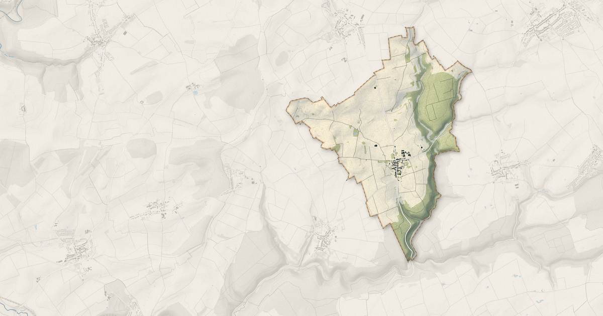 Portrait cartographique de Laix : relief, eau, forêts, bâti et voies, calculés à partir des données de l'IGN