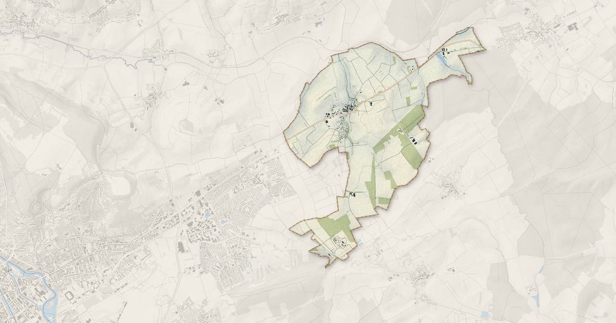 Portrait cartographique de Laneuvelotte : relief, eau, forêts, bâti et voies, calculés à partir des données de l'IGN