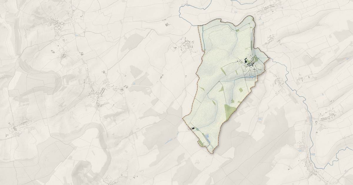 Portrait cartographique de Lanfroicourt : relief, eau, forêts, bâti et voies, calculés à partir des données de l'IGN